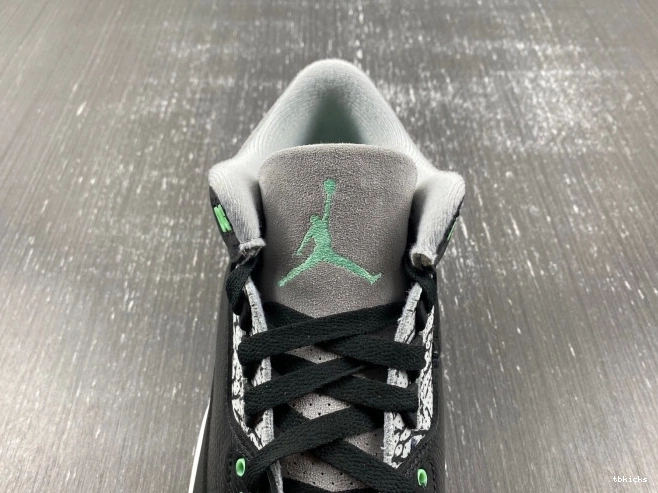 Rep TBK 3 Glow Jordan CT8532-031 Green Air 0725